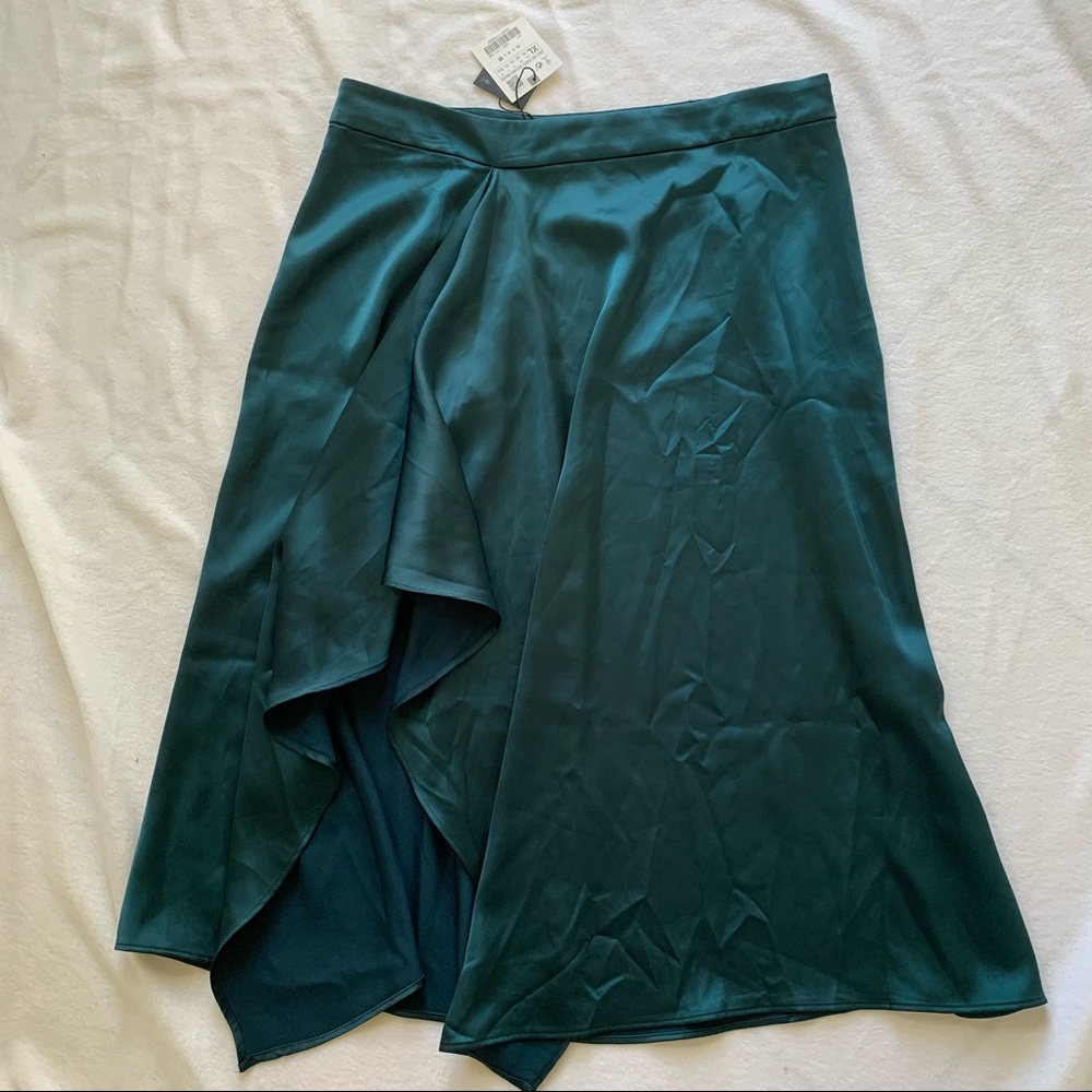 Zara midi skirt in teal